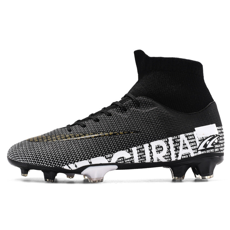 1313 One Pair Cleats Soccer Shoes FG High-top Spikes Football Shoes for Youth Professional Training Ankle Boots 1313 One Pair Cleats Soccer Shoes FG High-top Spikes Football Shoes for Youth Professional Training Ankle Boots